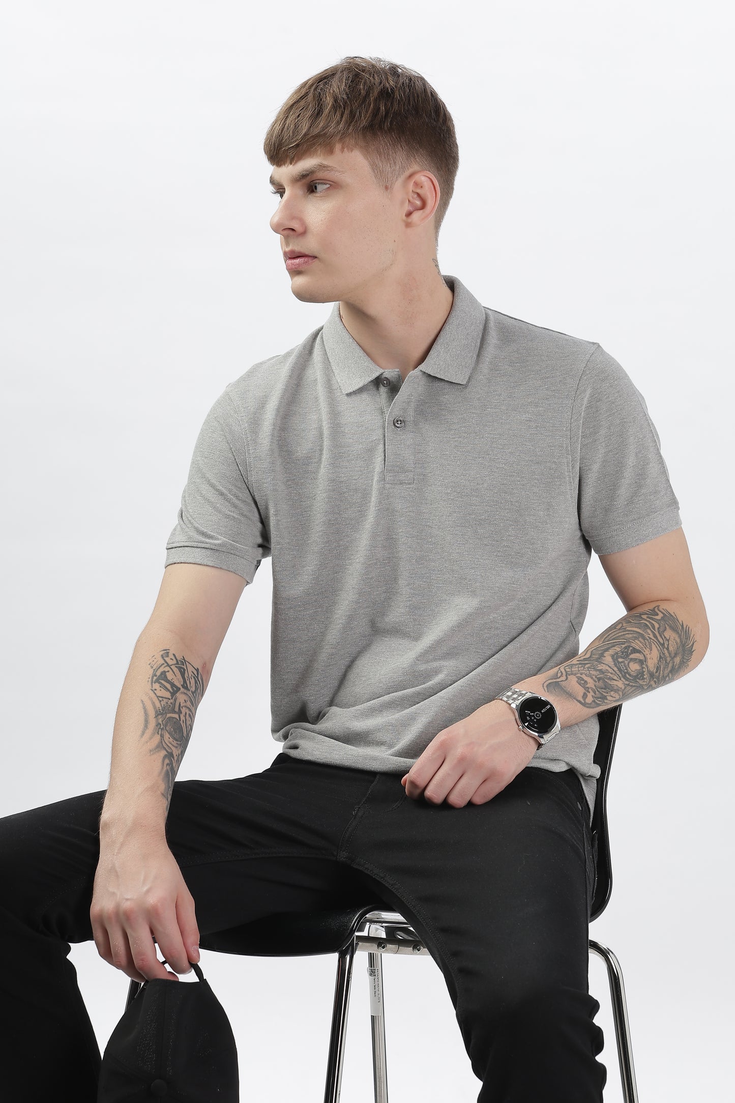 Mens Feathery Polo