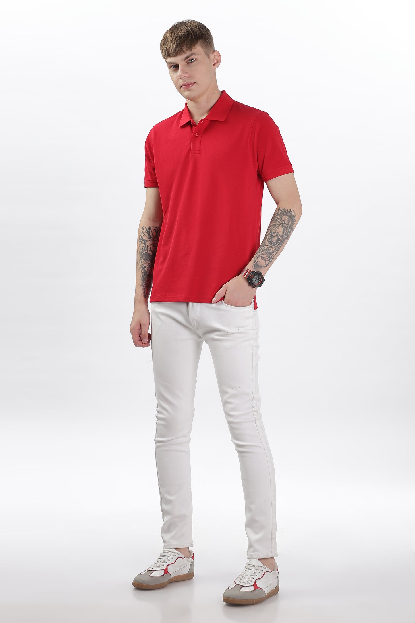 Mens Feathery Polo