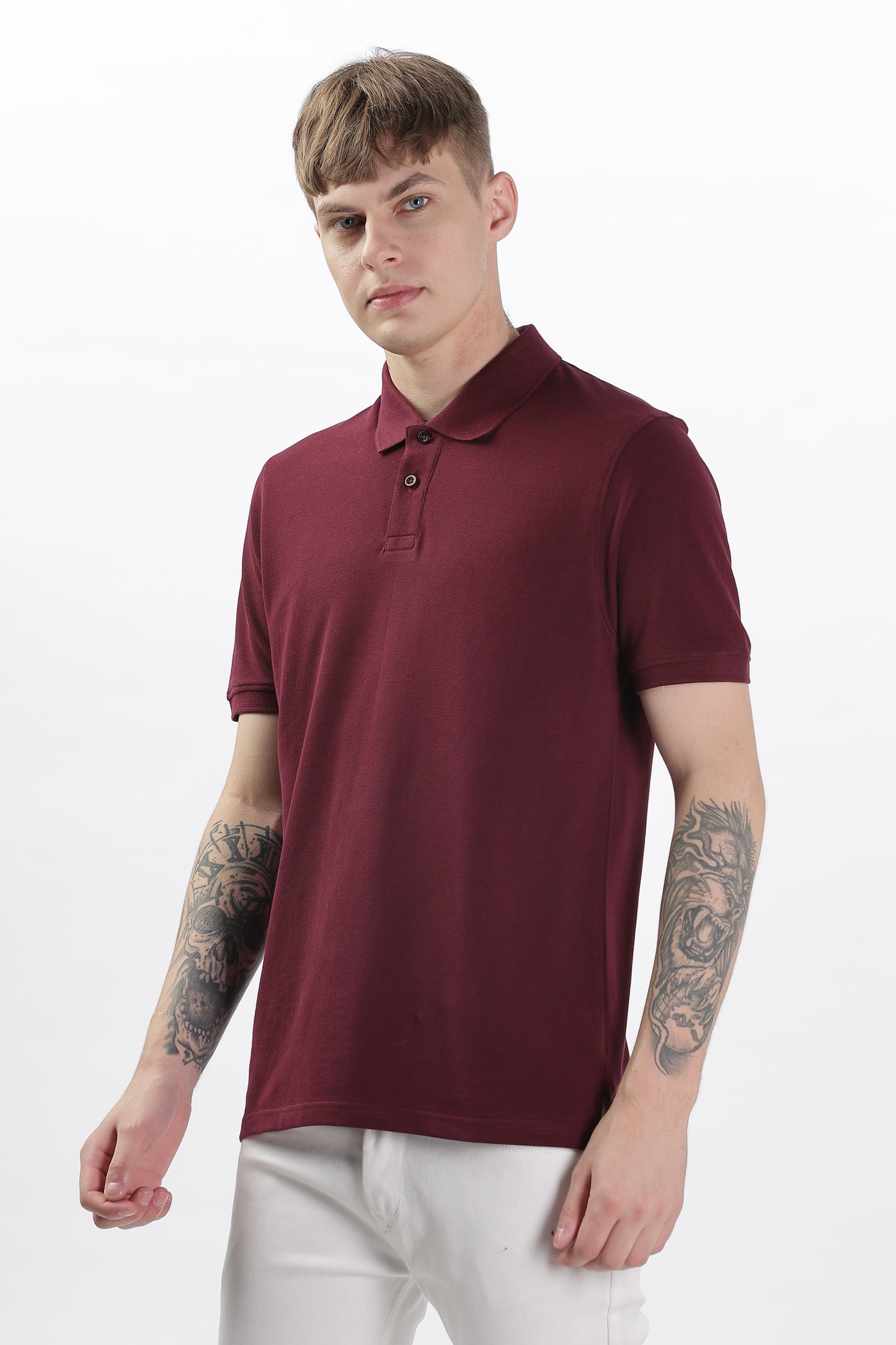 Mens Feathery Polo