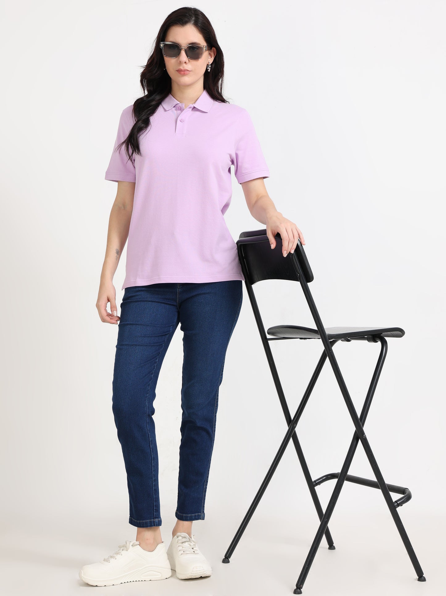 Womens Feathery Polo