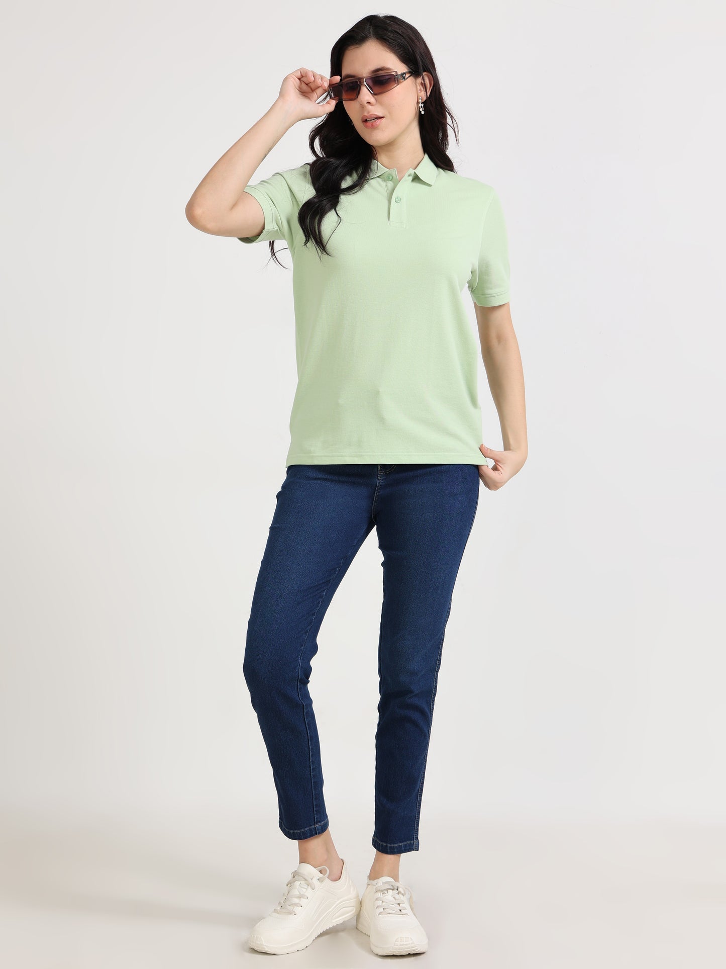 Womens Feathery Polo