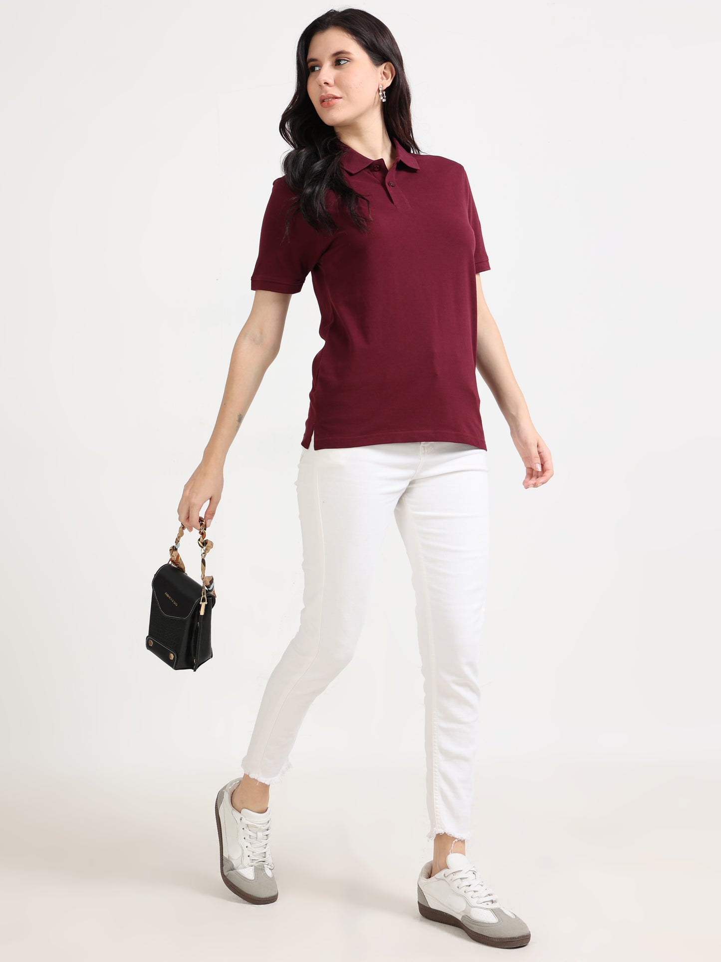 Womens Feathery Polo