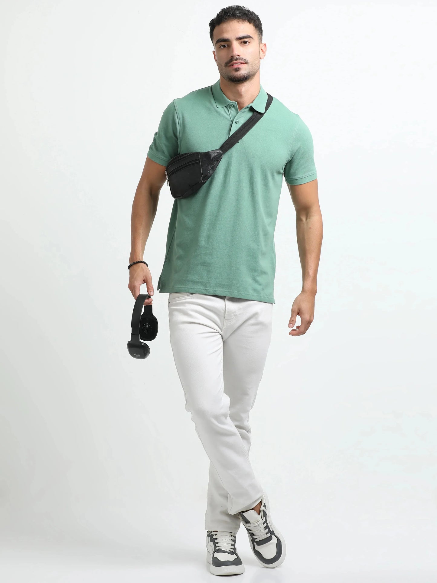 Men’s Comfort Cotton Polo T-Shirt - Olive Green | PallyWear