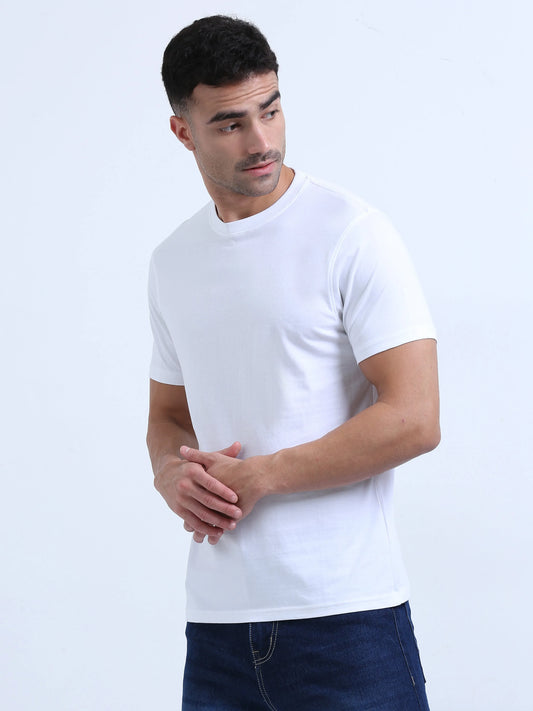 Men’s Cotton T-Shirt - White | PallyWear