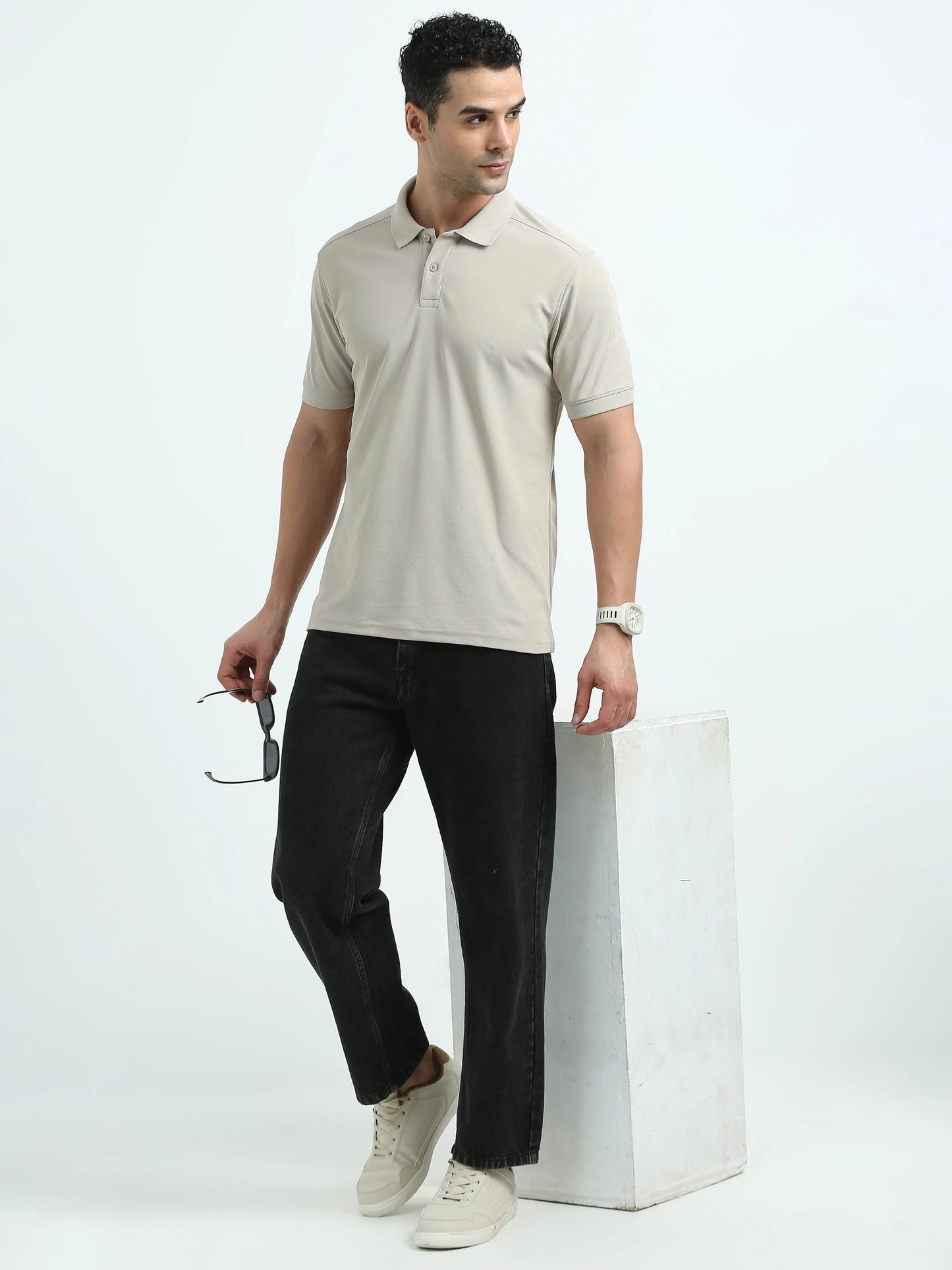 Men’s Everyday Performance Polo T-Shirt - Aluminium Grey | PallyWear