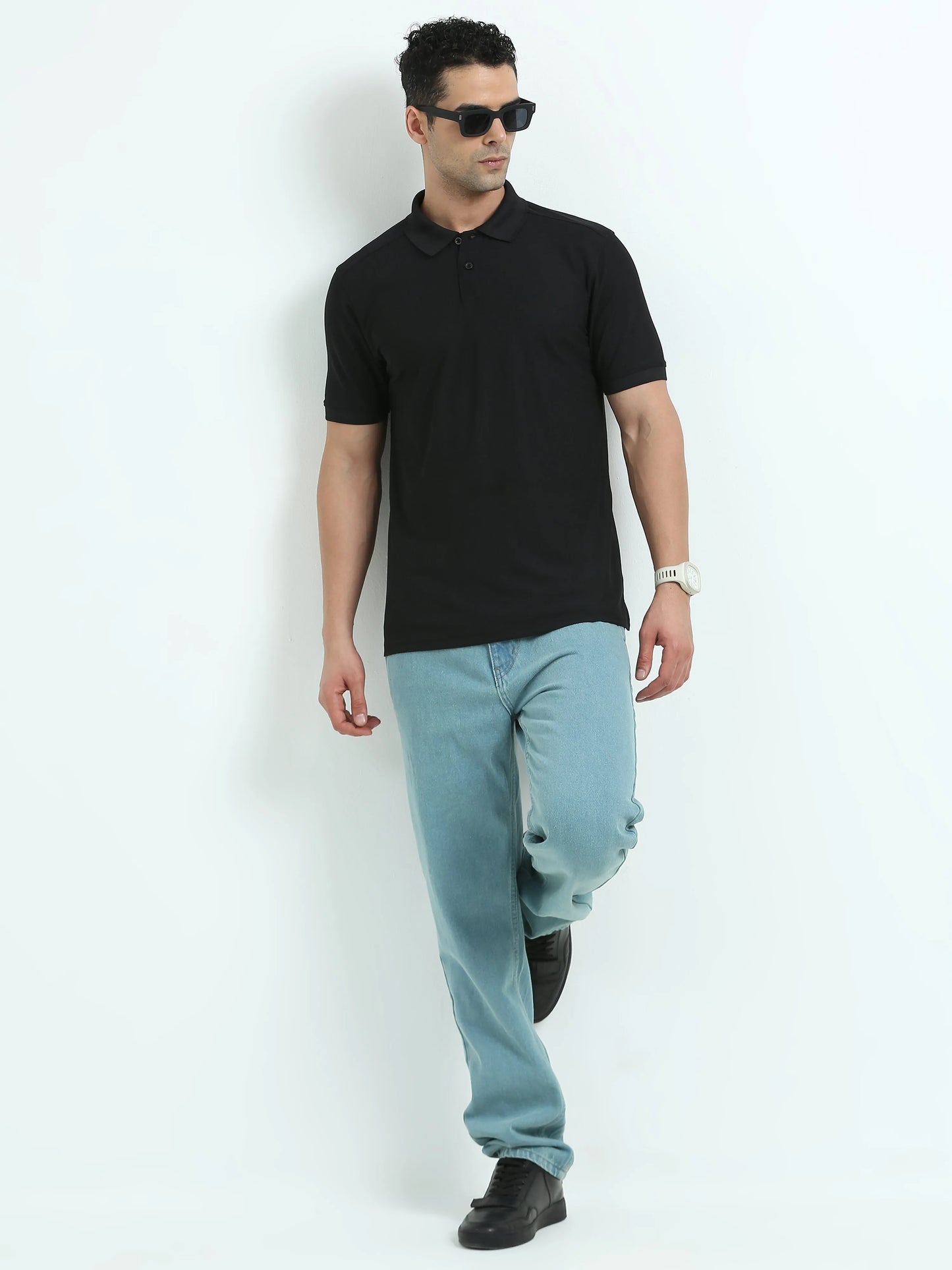 Men’s Everyday Performance Polo T-Shirt - Black | PallyWear