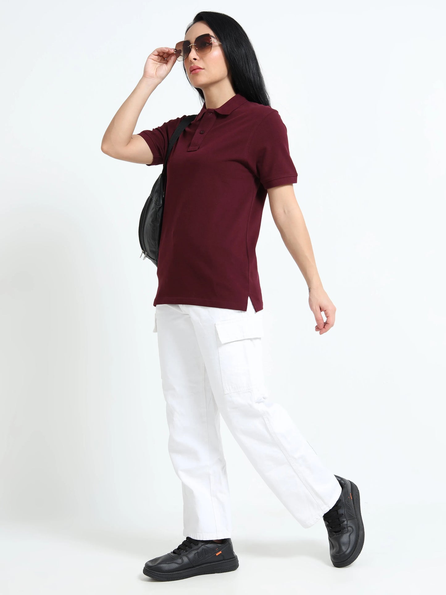 Women’s Comfort Cotton Polo - Maroon | PallyWear