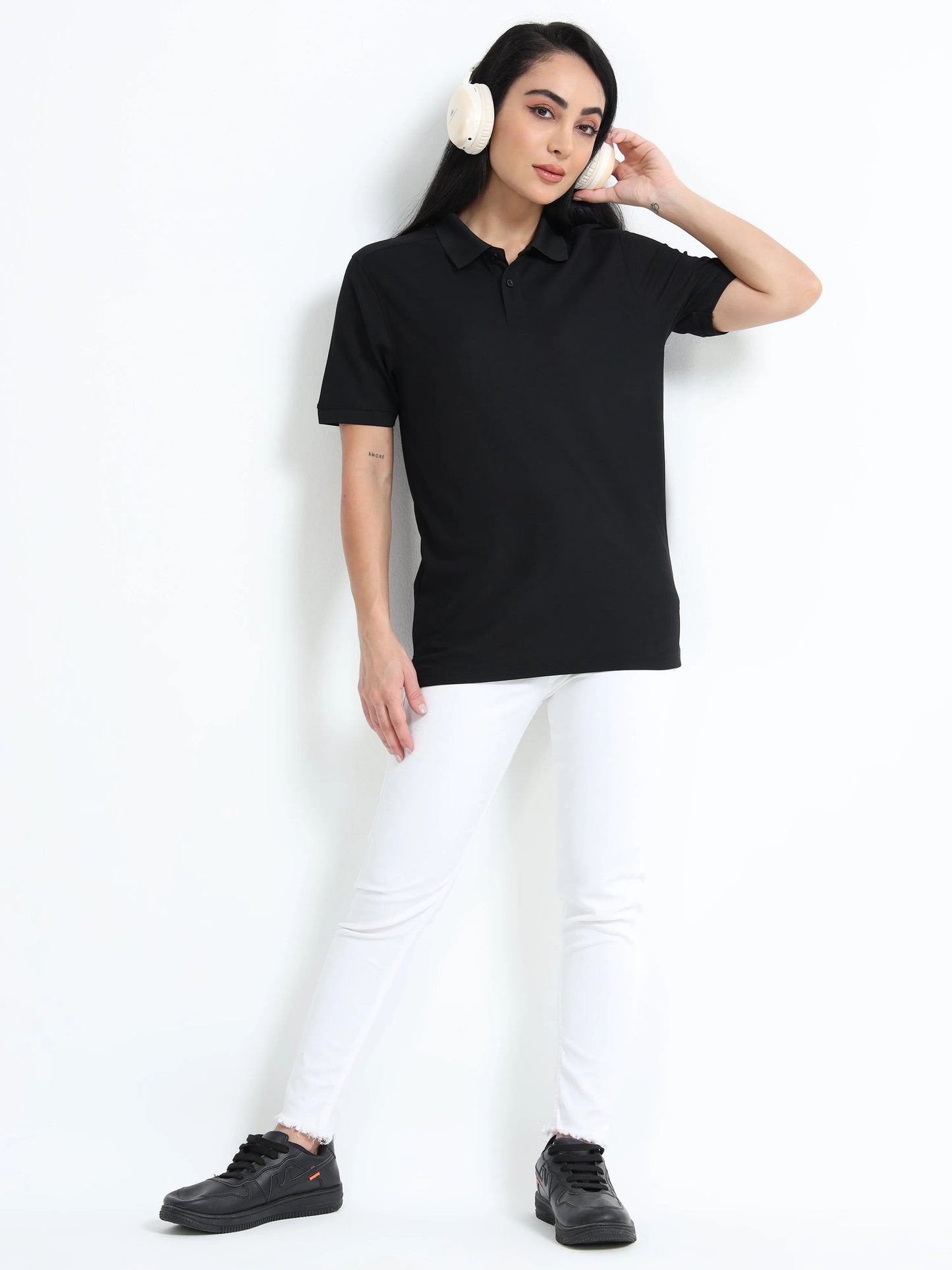 Women’s Everyday Polo T-Shirt - Black | PallyWear