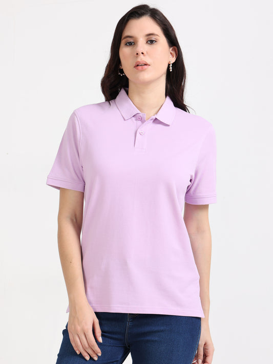 Womens Feathery Polo