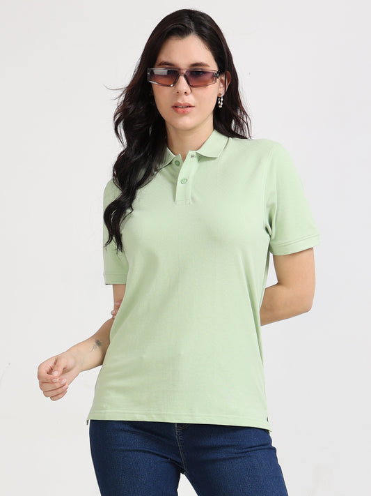 Womens Feathery Polo