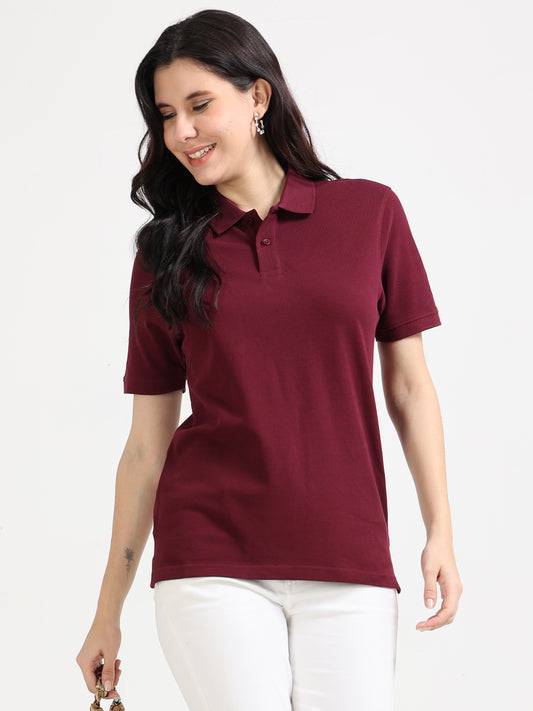 Womens Feathery Polo