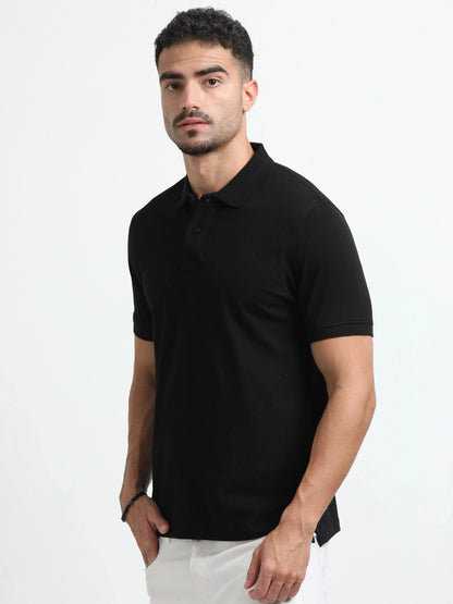 Men’s Comfort Cotton Polo T-Shirt - Black | PallyWear