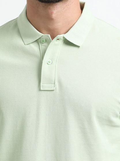 Men’s Comfort Cotton Polo T-Shirt - Light Green | PallyWear