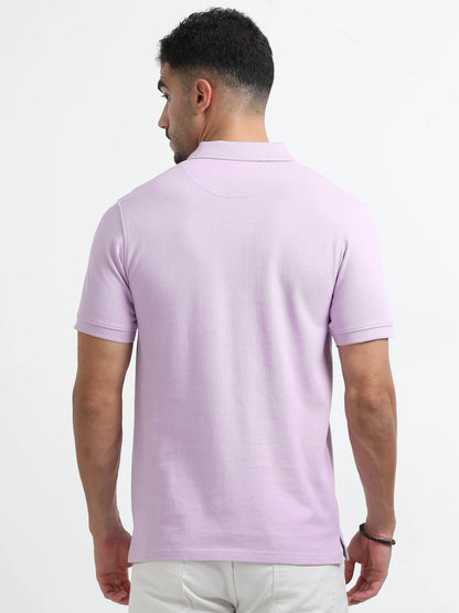 Men’s Comfort Cotton Polo T-Shirt - Lilac Purple | PallyWear