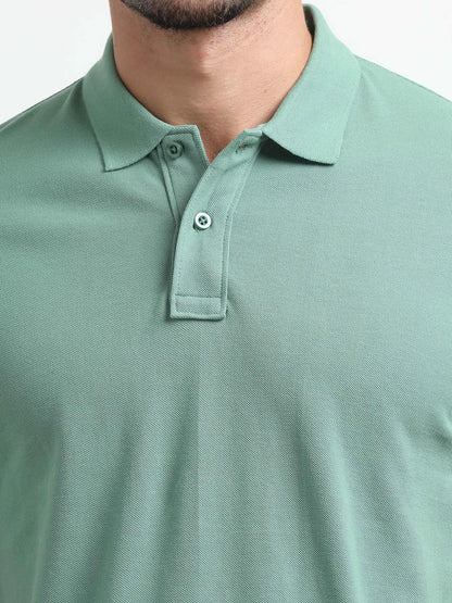 Men’s Comfort Cotton Polo T-Shirt - Olive Green | PallyWear