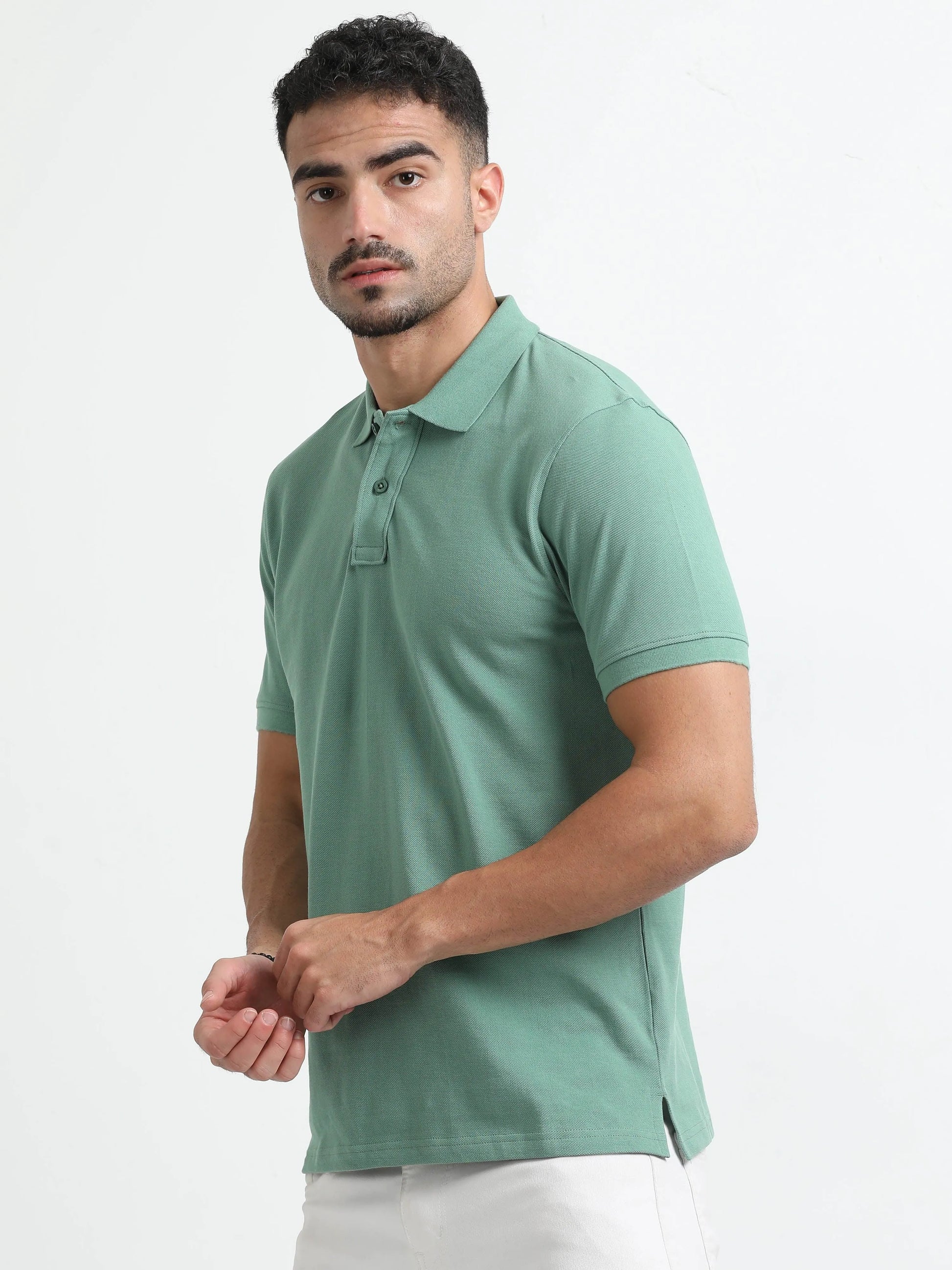 Men’s Comfort Cotton Polo T-Shirt - Olive Green | PallyWear