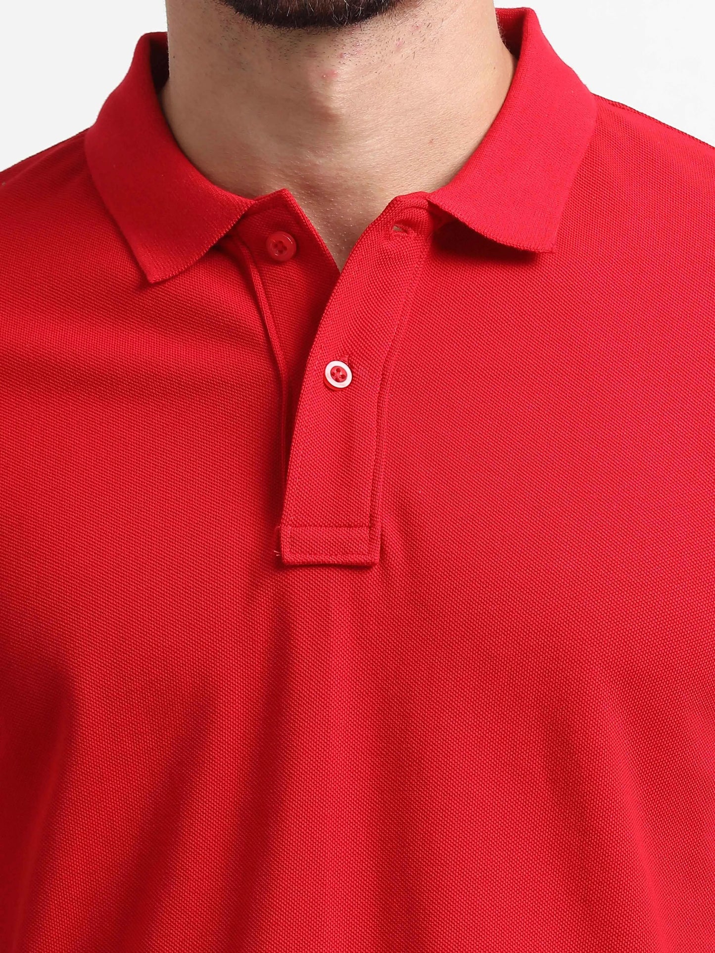 Men’s Comfort Cotton Polo T-Shirt - Red | PallyWear