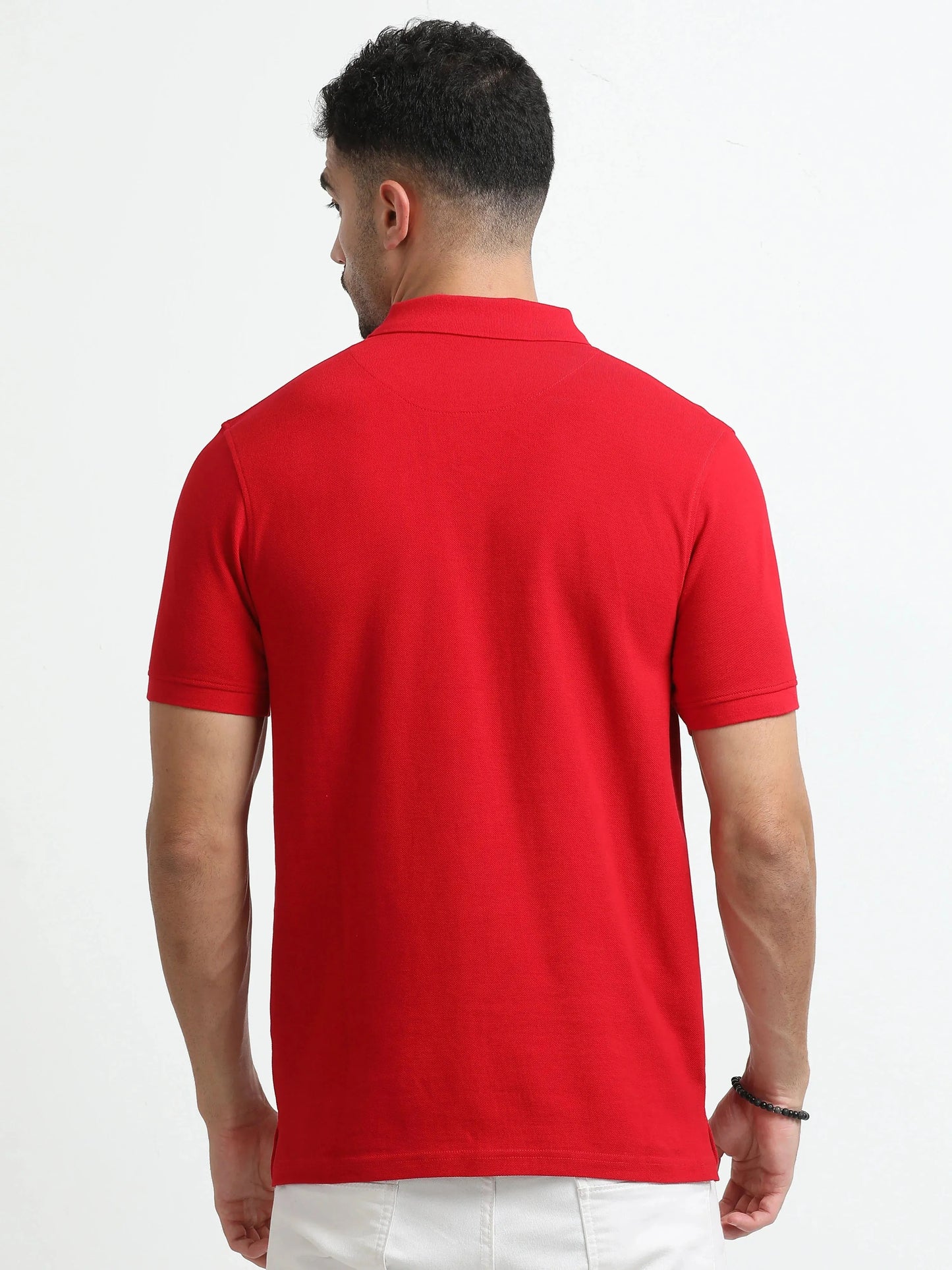 Men’s Comfort Cotton Polo T-Shirt - Red | PallyWear