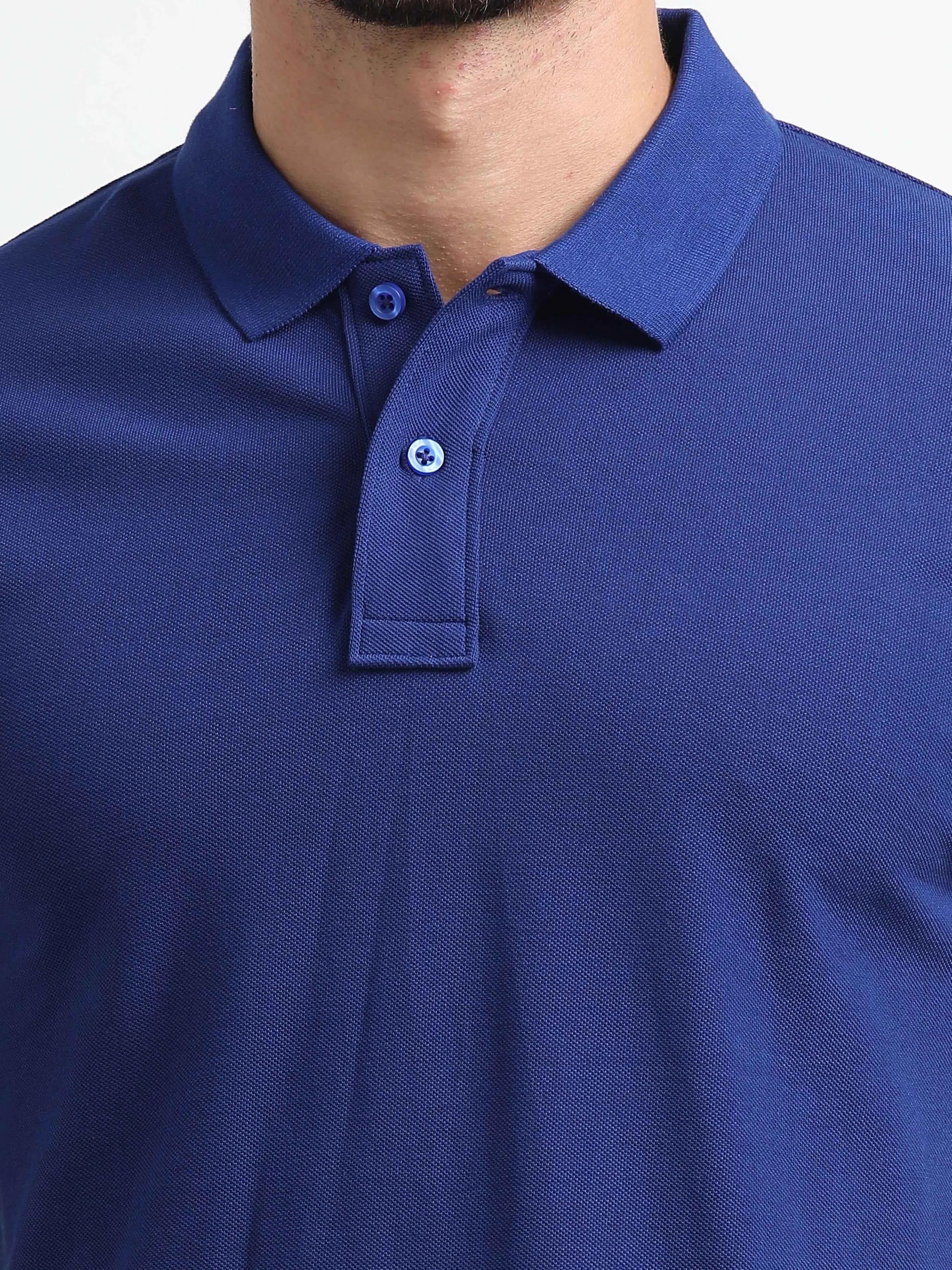 Men’s Comfort Cotton Polo T-Shirt - Royal Blue | PallyWear