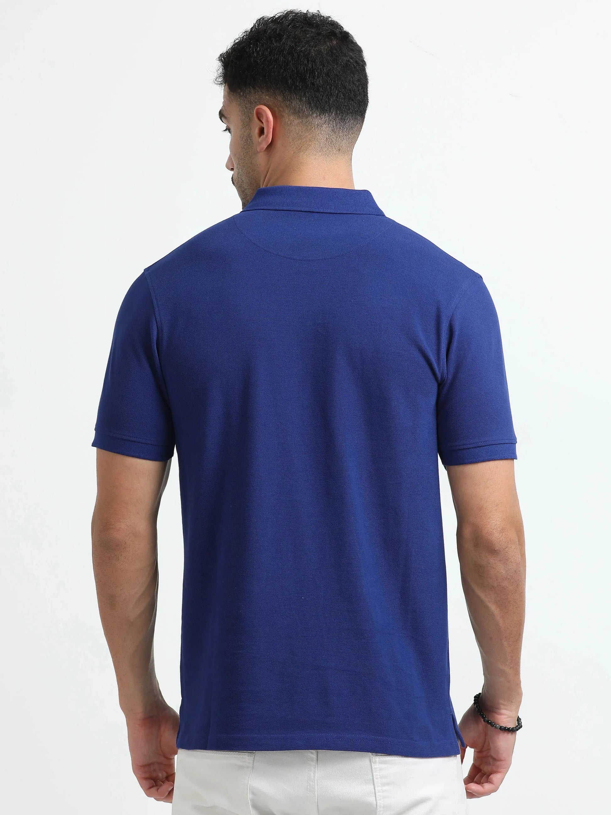 Men’s Comfort Cotton Polo T-Shirt - Royal Blue | PallyWear
