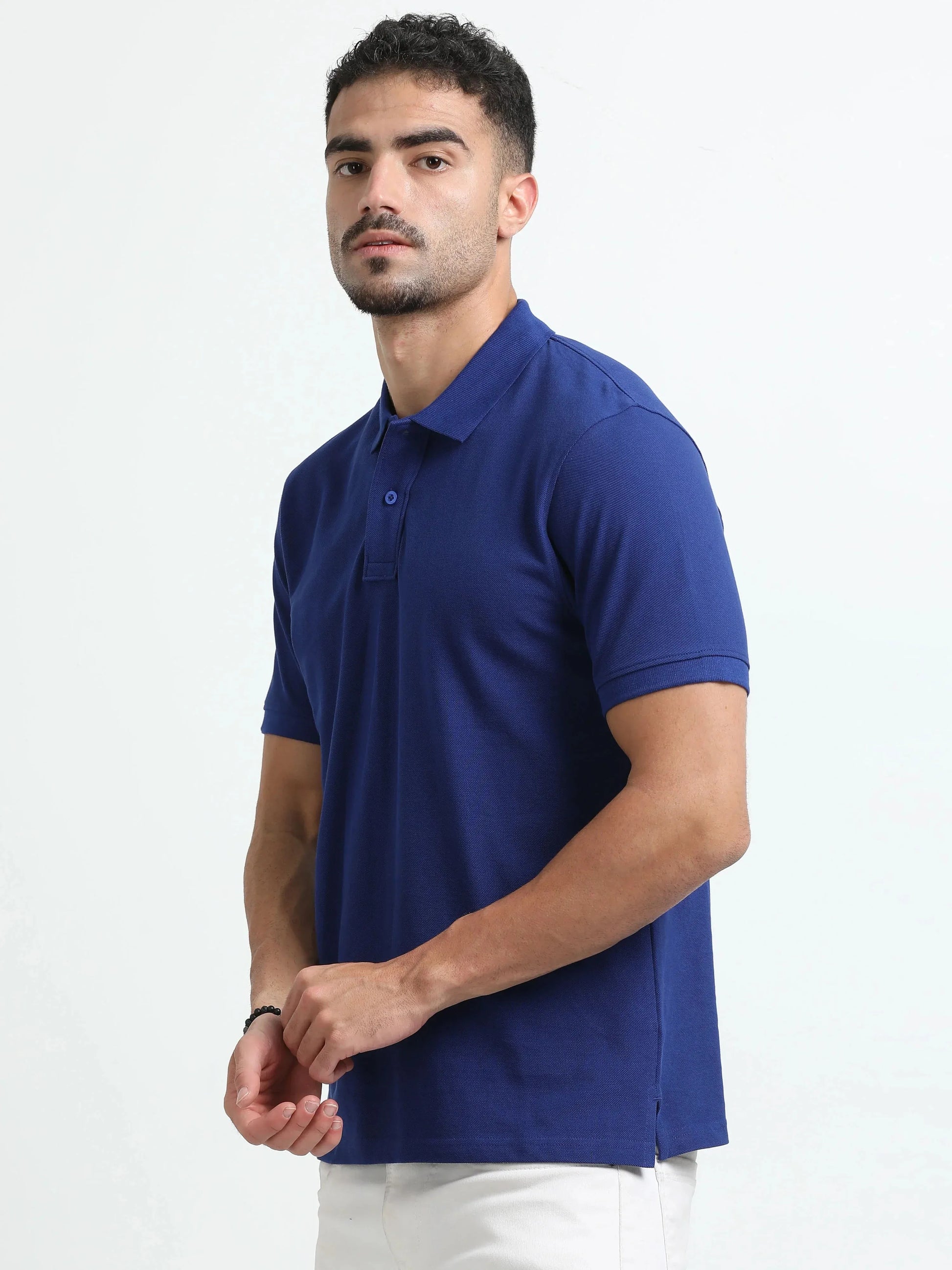 Men’s Comfort Cotton Polo T-Shirt - Royal Blue | PallyWear