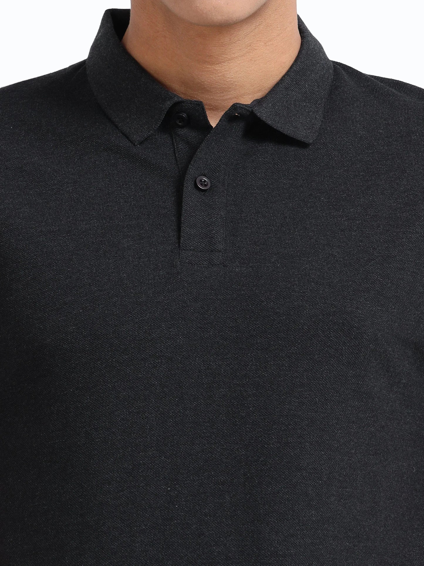 Men’s Cotton Blend Polo T-Shirt - Black | PallyWear