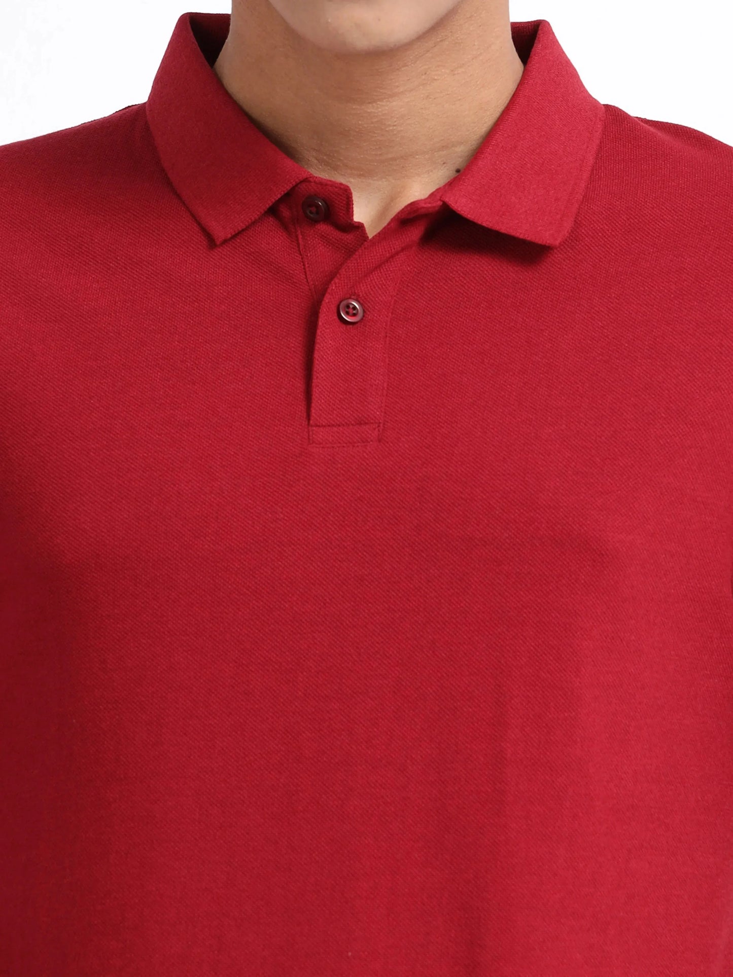 Men’s Cotton Blend Polo T-Shirt - Red | PallyWear