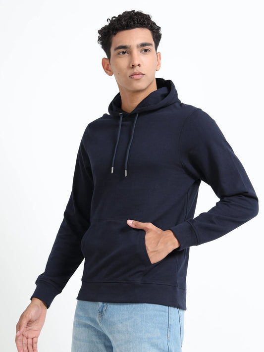 Men’s Cotton Hoodie - Navy Blue | PallyWear