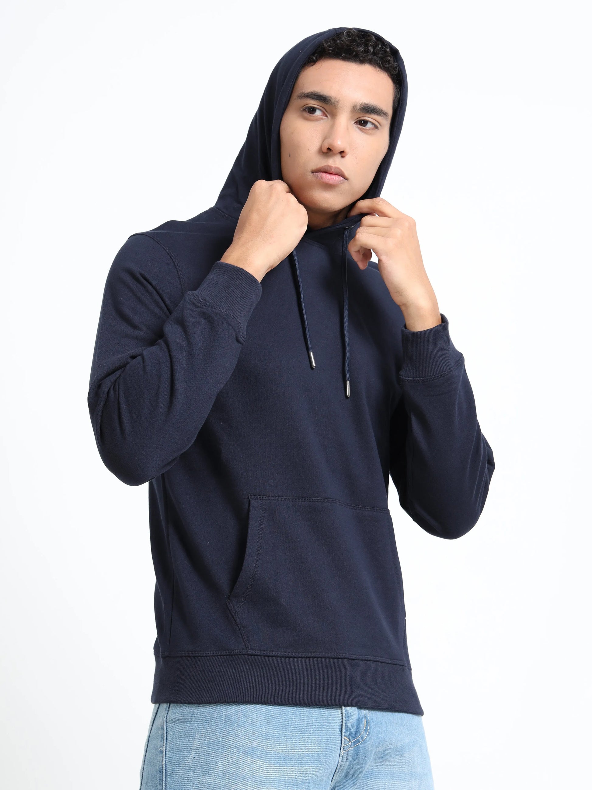 Men’s Cotton Hoodie - Navy Blue | PallyWear