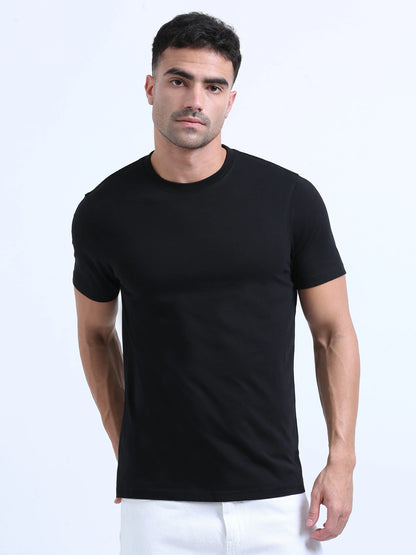 Men’s Cotton T-Shirt - Black | PallyWear