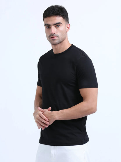 Men’s Cotton T-Shirt - Black | PallyWear