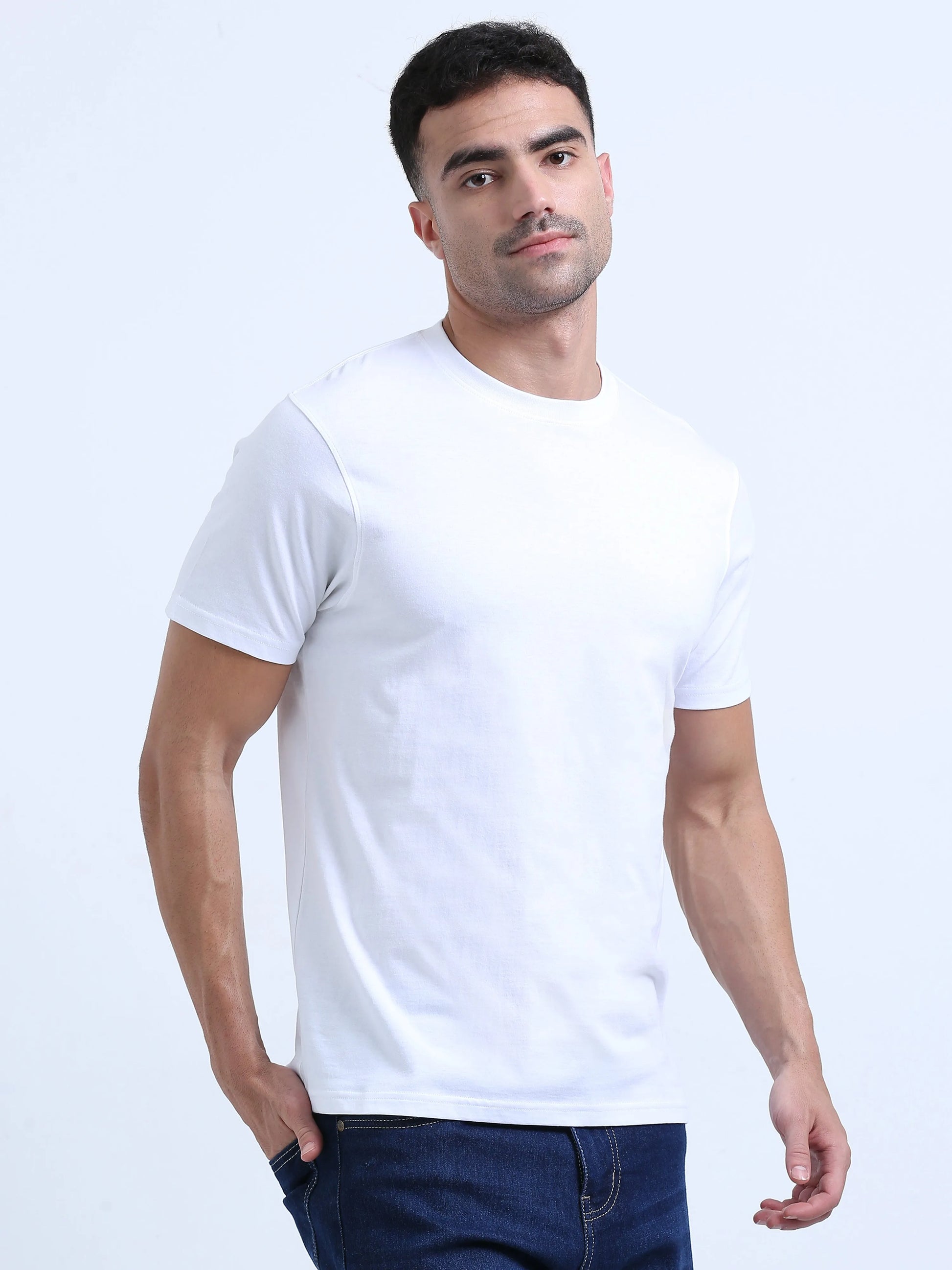 Men’s Cotton T-Shirt - White | PallyWear