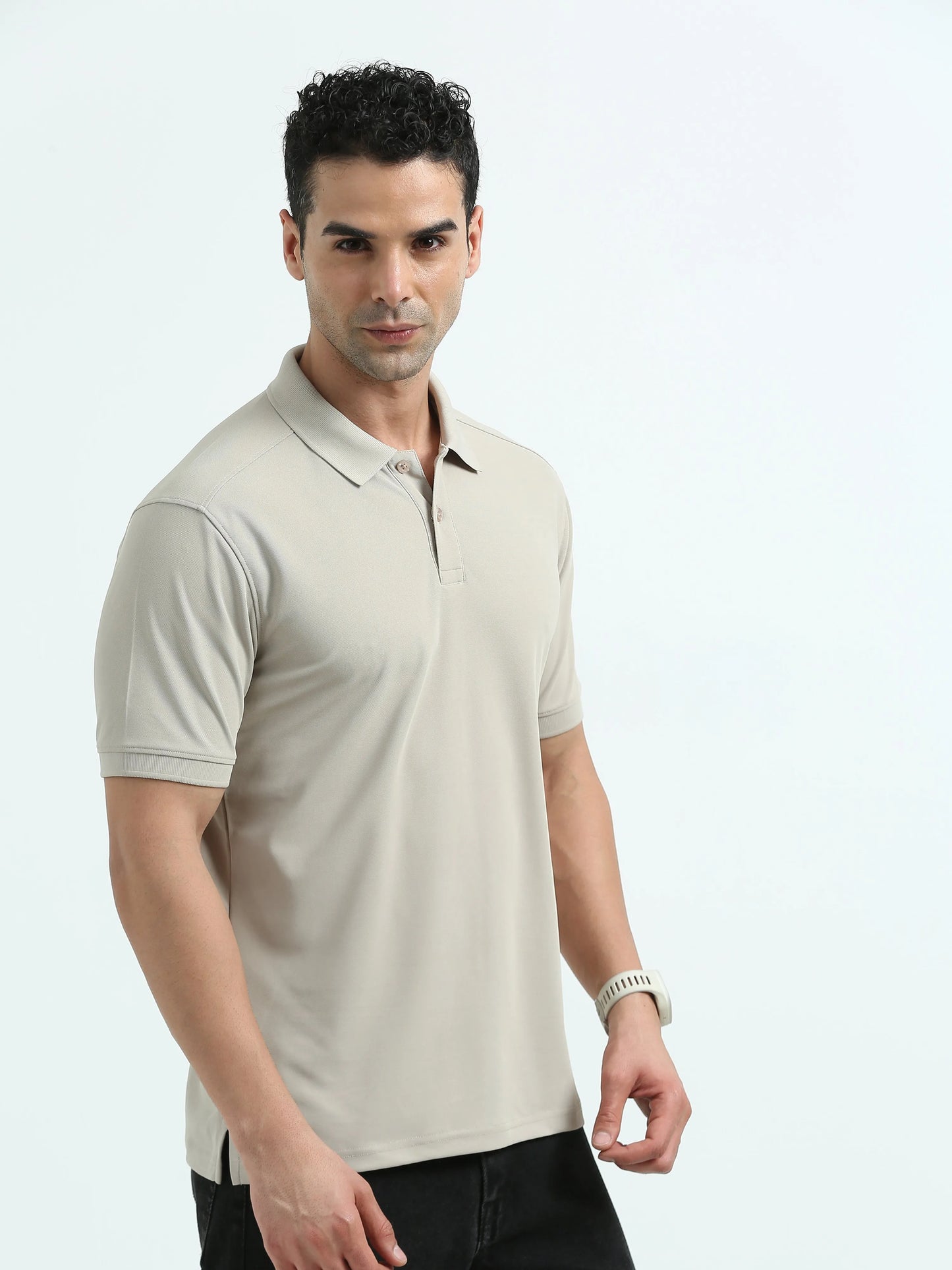 Men’s Everyday Performance Polo T-Shirt - Aluminium Grey | PallyWear
