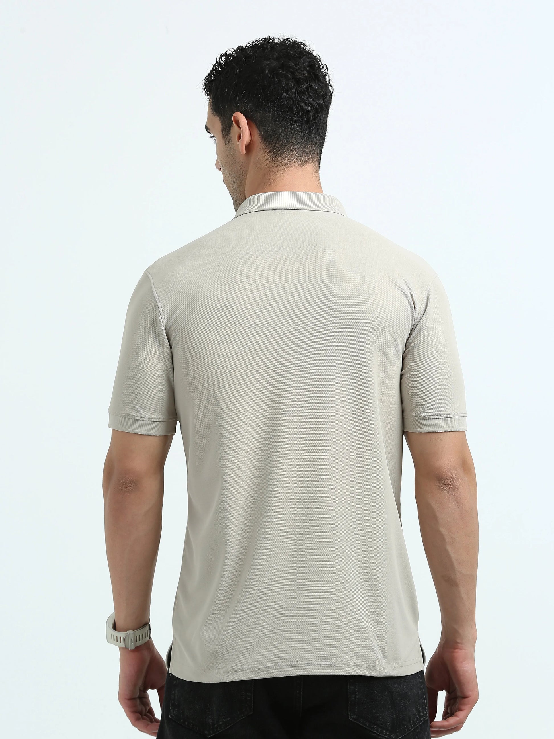 Men’s Everyday Performance Polo T-Shirt - Aluminium Grey | PallyWear