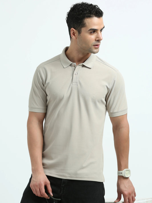 Men’s Everyday Performance Polo T-Shirt - Aluminium Grey | PallyWear