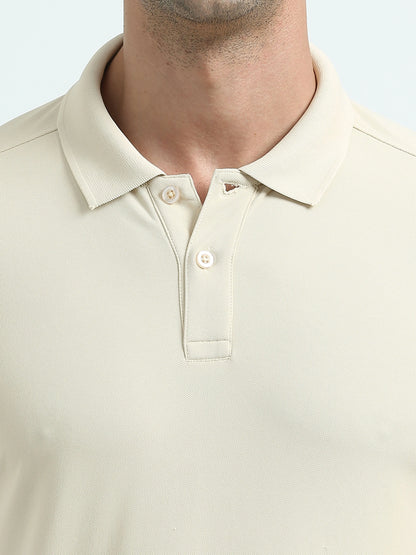 Men’s Everyday Performance Polo T-Shirt - Beige | PallyWear