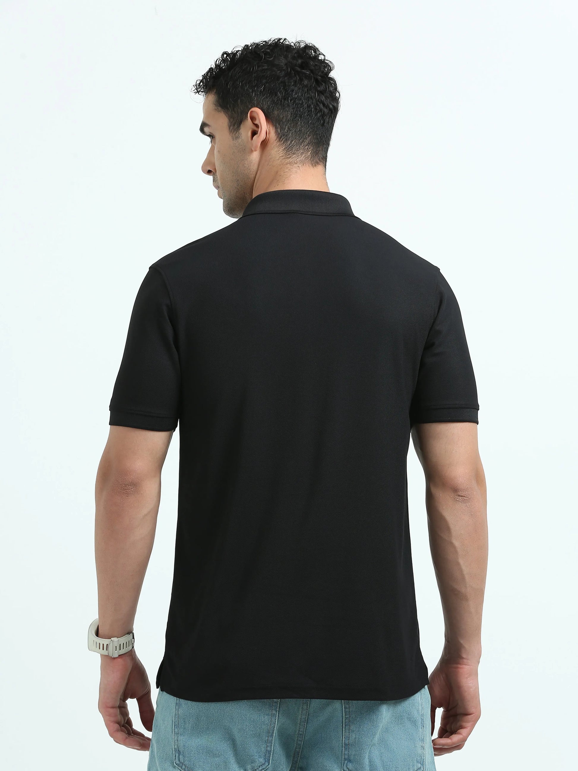 Men’s Everyday Performance Polo T-Shirt - Black | PallyWear