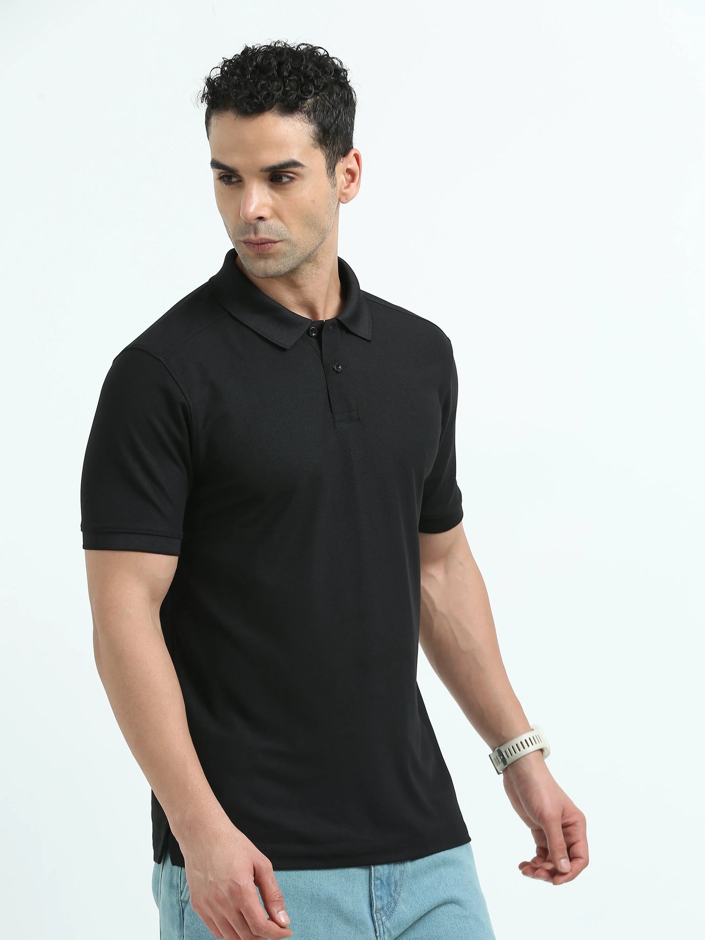 Men’s Everyday Performance Polo T-Shirt - Black | PallyWear