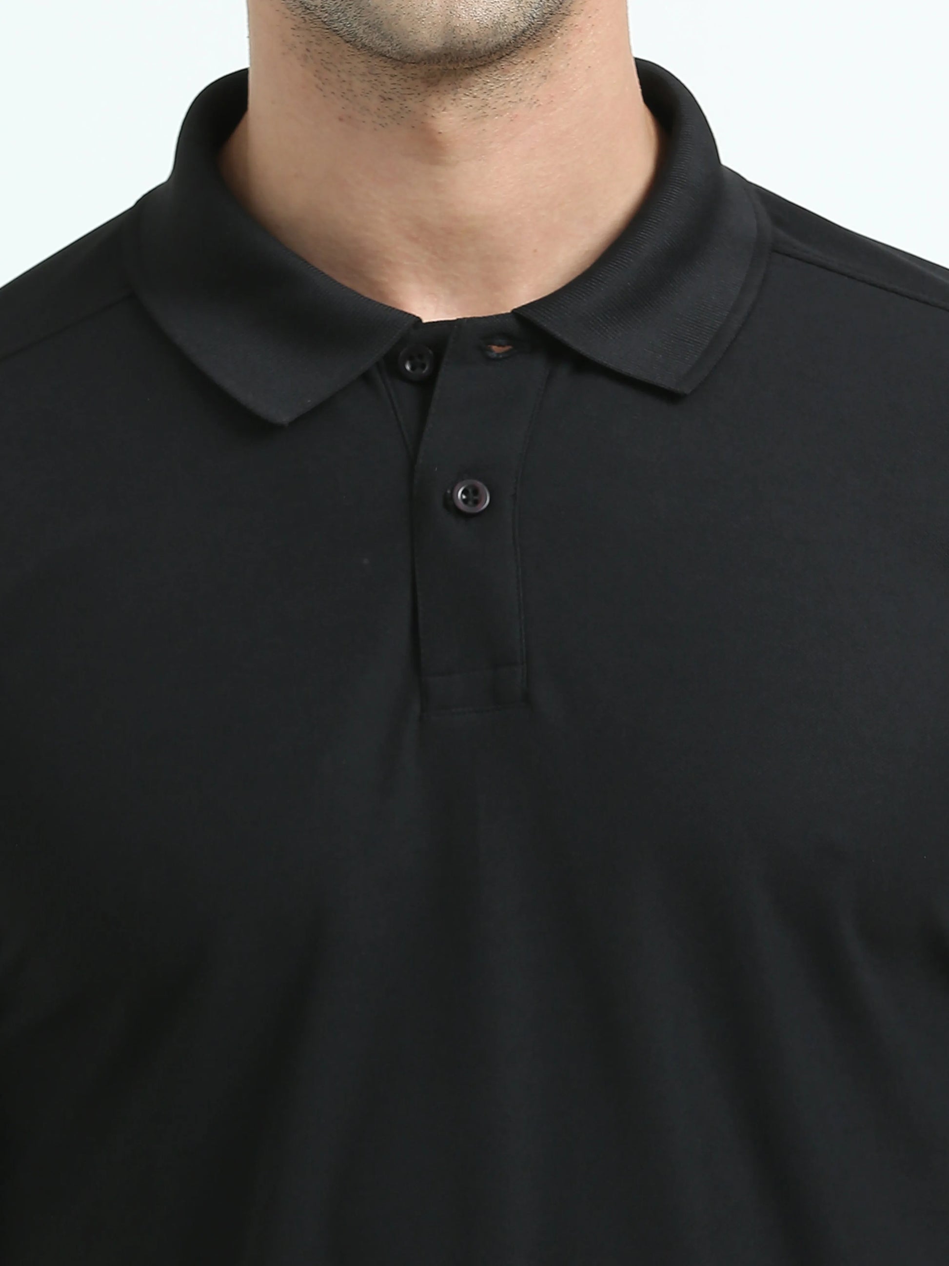 Men’s Everyday Performance Polo T-Shirt - Black | PallyWear