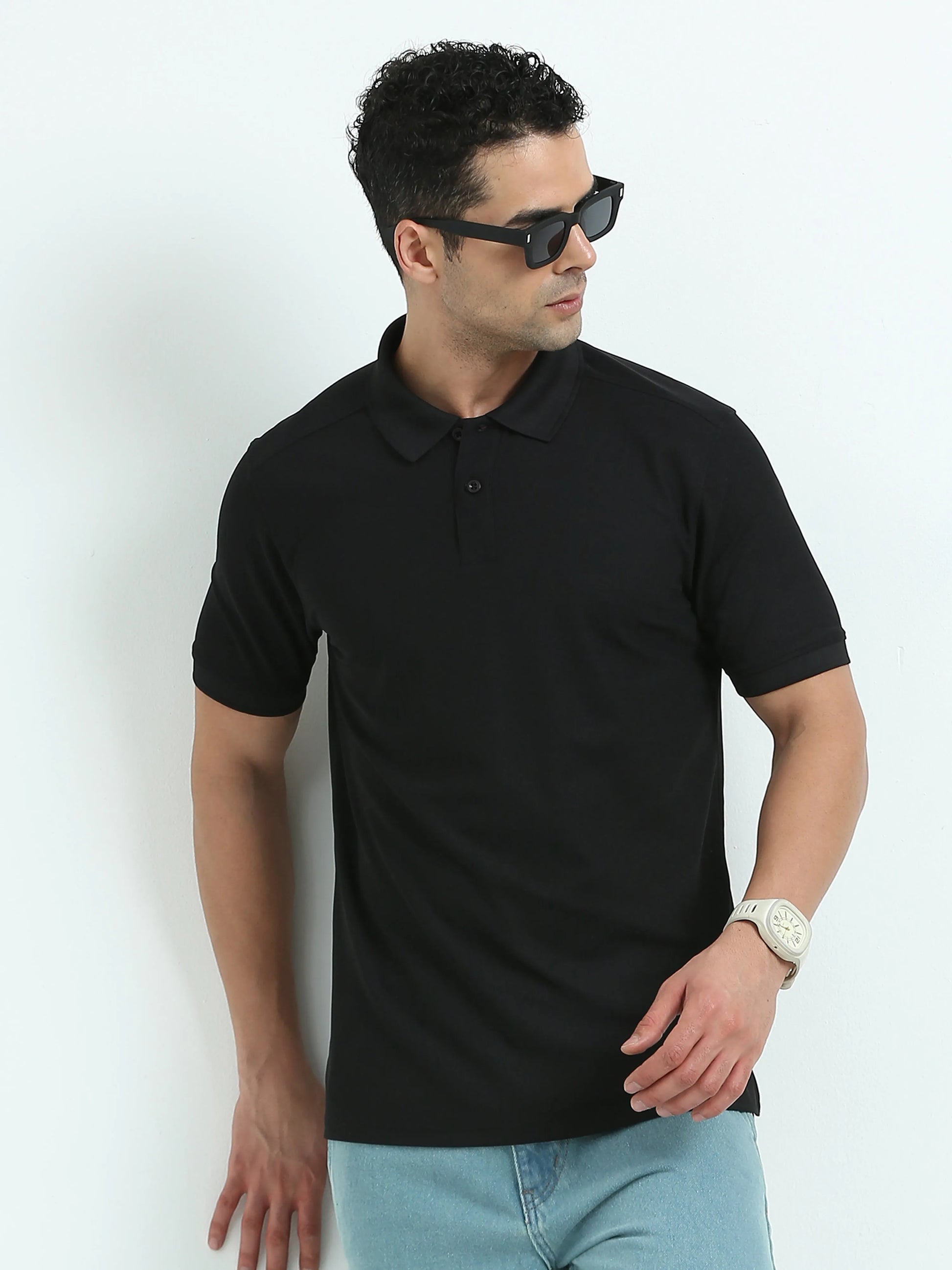 Men’s Everyday Performance Polo T-Shirt - Black | PallyWear