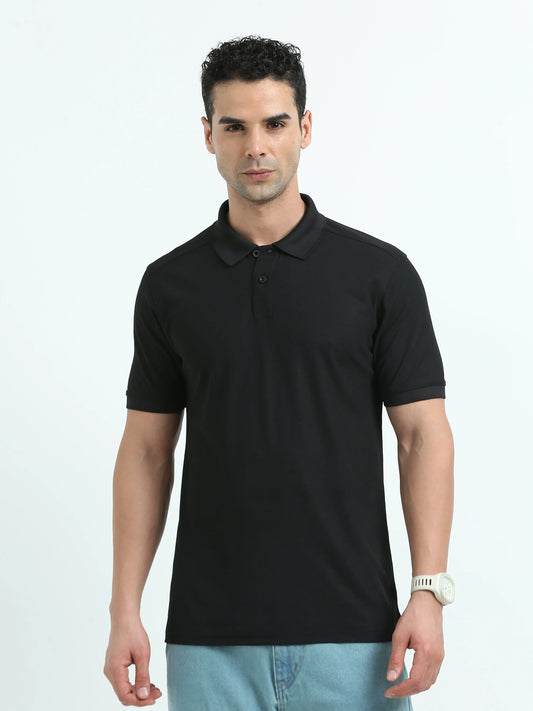 Men’s Everyday Performance Polo T-Shirt - Black | PallyWear