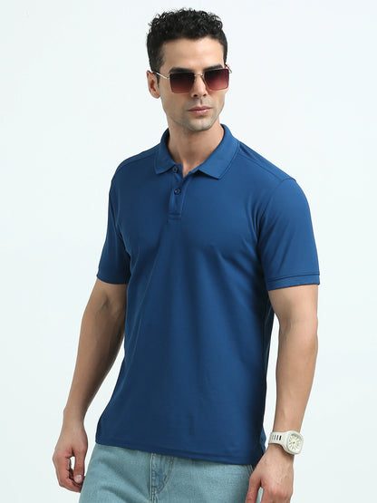 Men’s Everyday Performance Polo T-Shirt - Blue | PallyWear