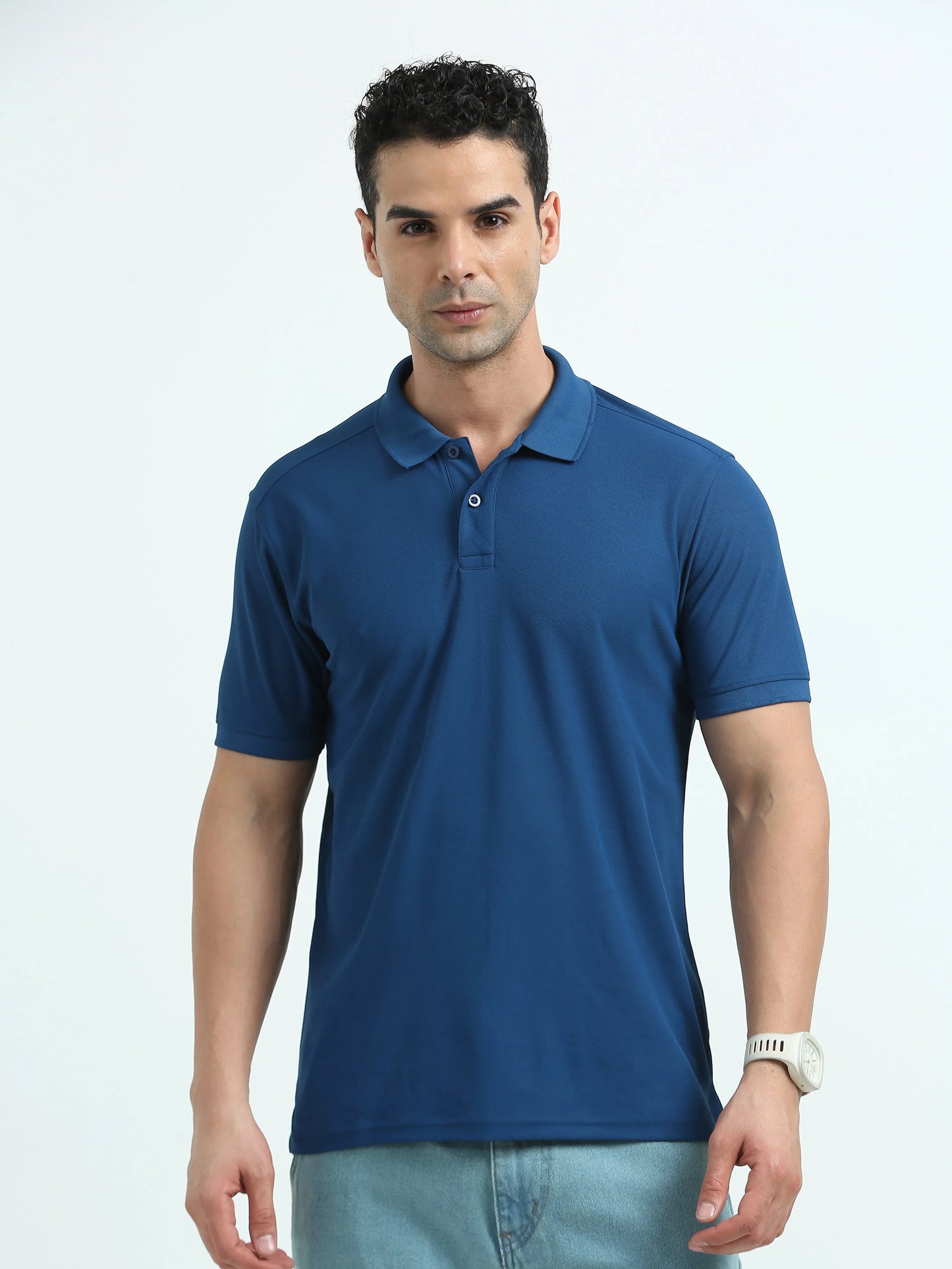Men’s Everyday Performance Polo T-Shirt - Blue | PallyWear
