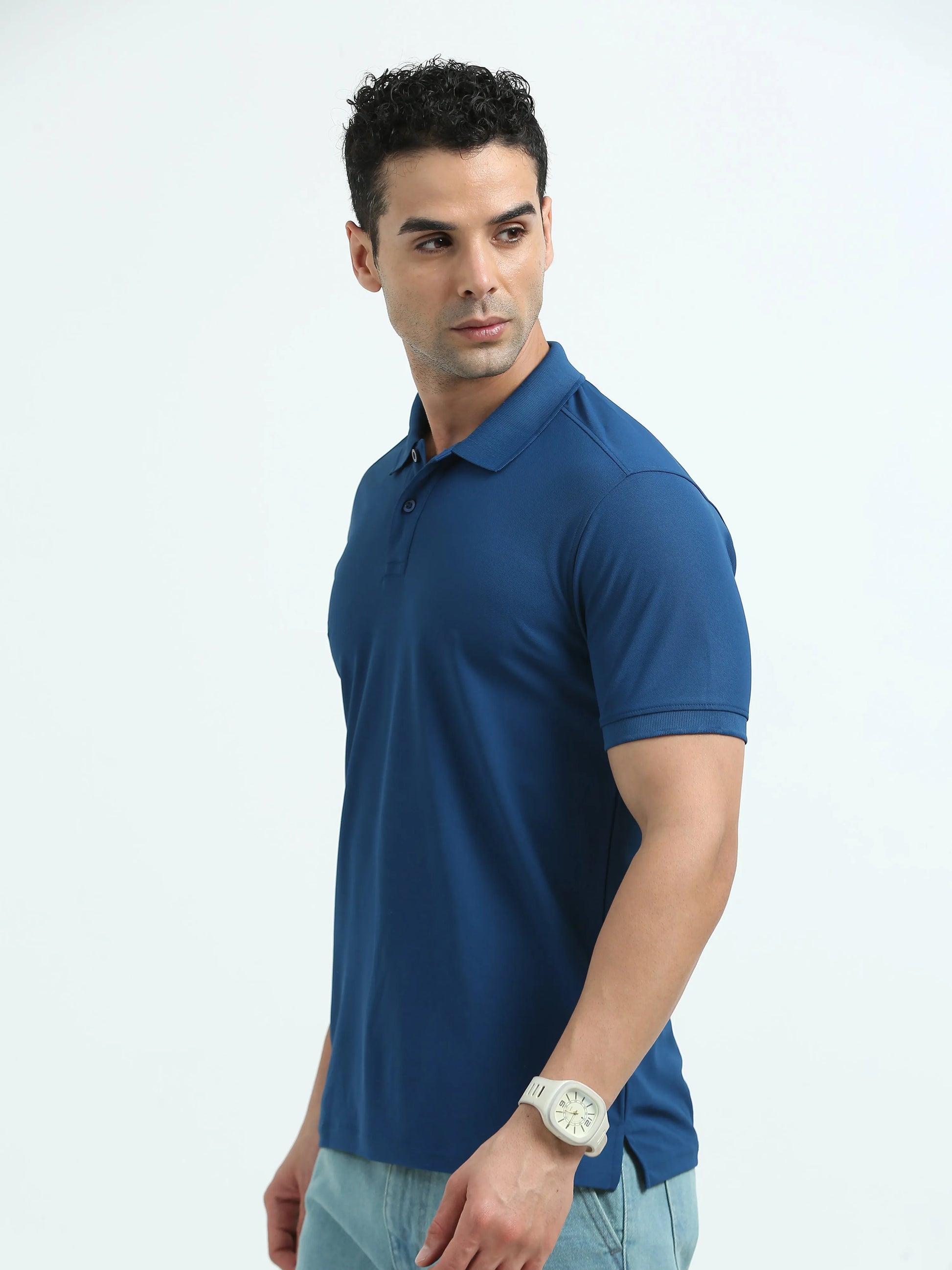 Men’s Everyday Performance Polo T-Shirt - Blue | PallyWear