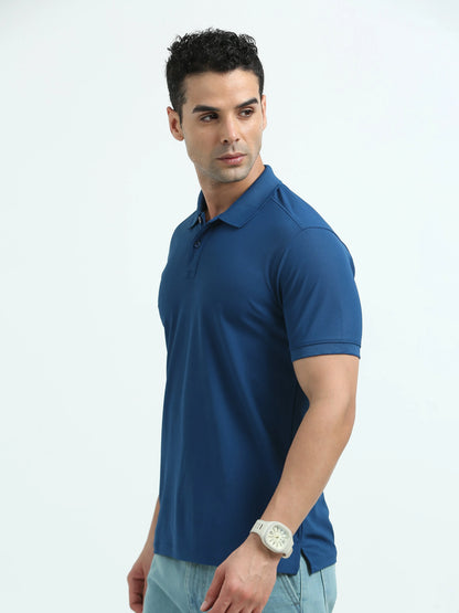 Men’s Everyday Performance Polo T-Shirt - Blue | PallyWear