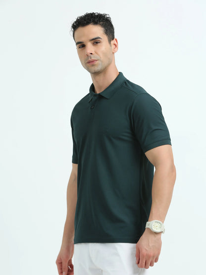 Men’s Everyday Performance Polo T-Shirt - Bottle Green | PallyWear
