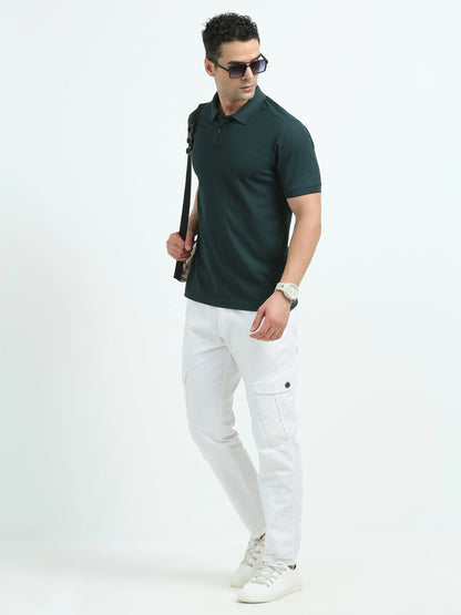 Men’s Everyday Performance Polo T-Shirt - Bottle Green | PallyWear