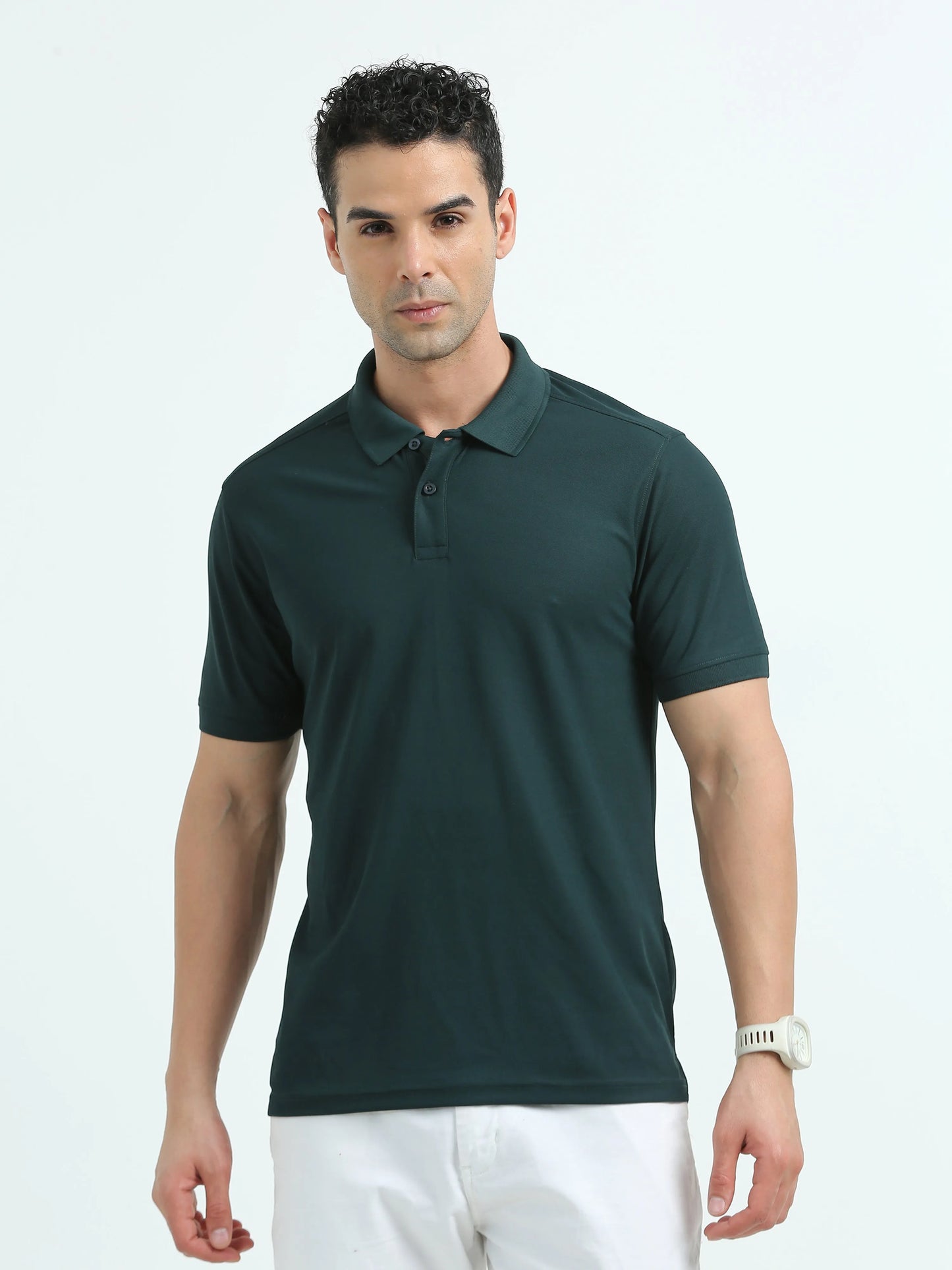 Men’s Everyday Performance Polo T-Shirt - Bottle Green | PallyWear