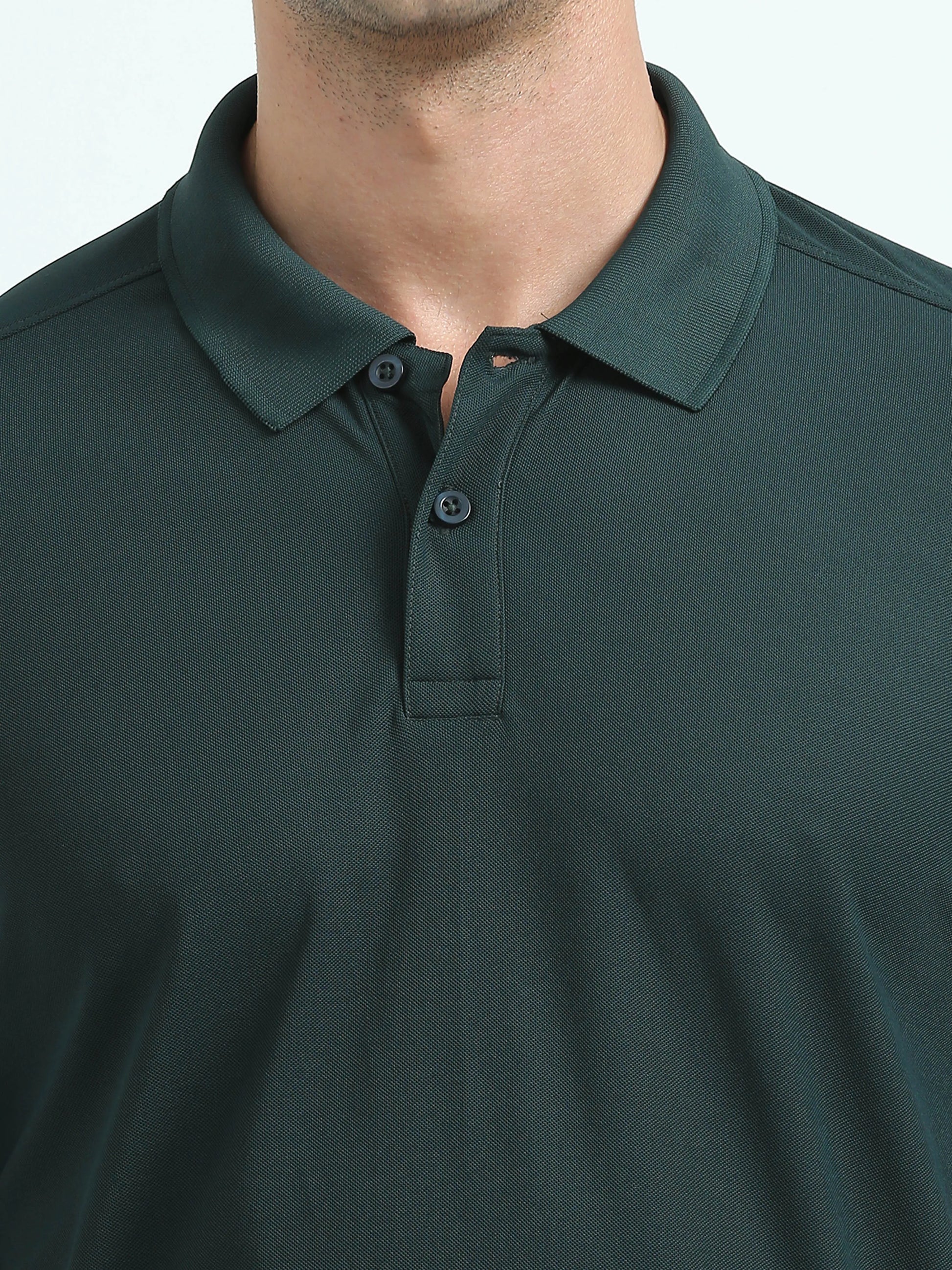 Men’s Everyday Performance Polo T-Shirt - Bottle Green | PallyWear