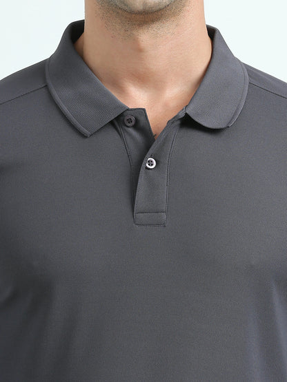 Men’s Everyday Performance Polo T-Shirt - Dark Grey | PallyWear